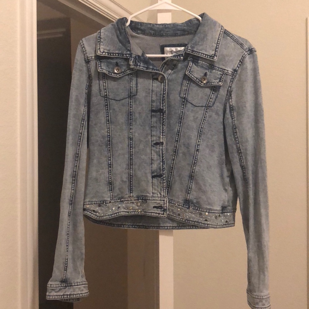 Justice beaded Denim jacket
